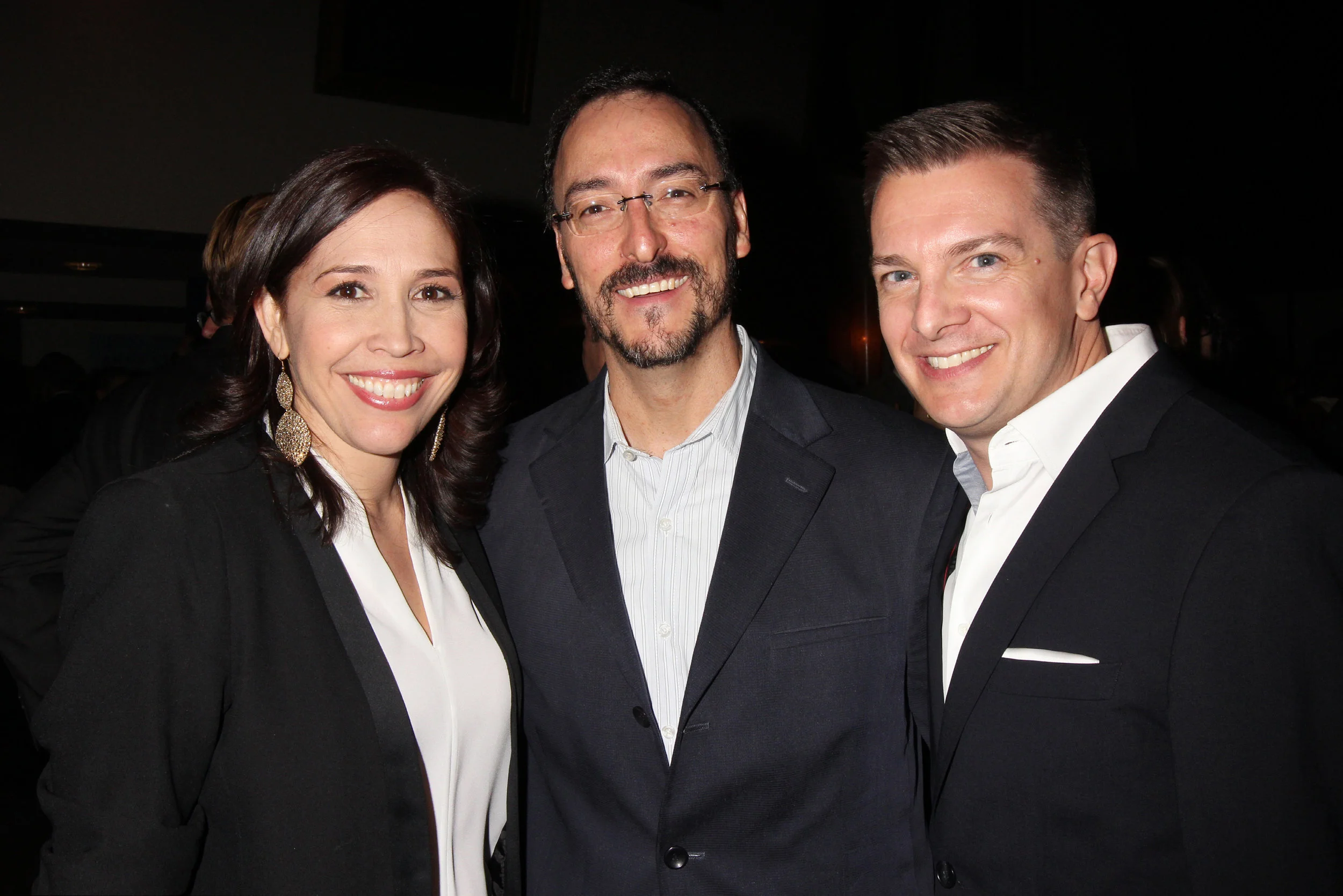 Ebb Award panelist Andrea Burns, Thomas Murray & Tom