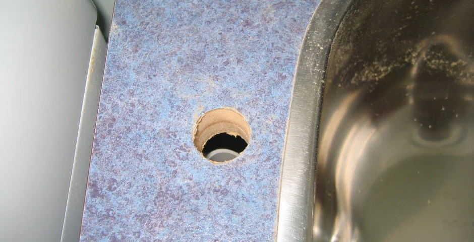 Before - Bench Hole