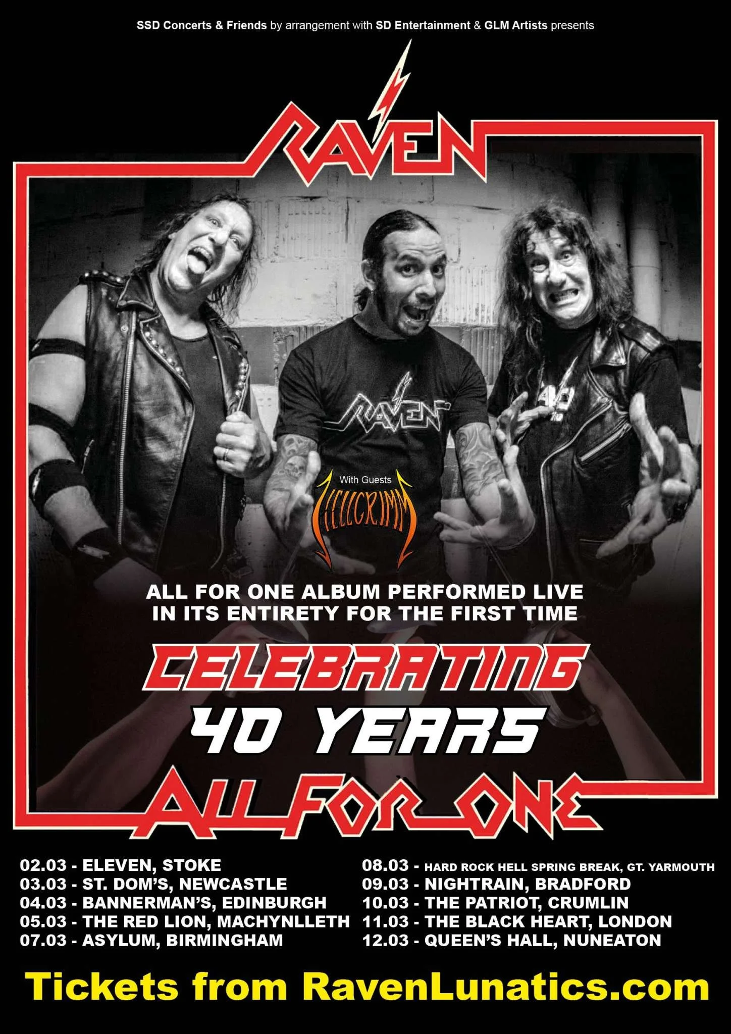 Raven 2023 UK Tour Dates