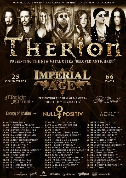 Therion Tour Dates 2018
