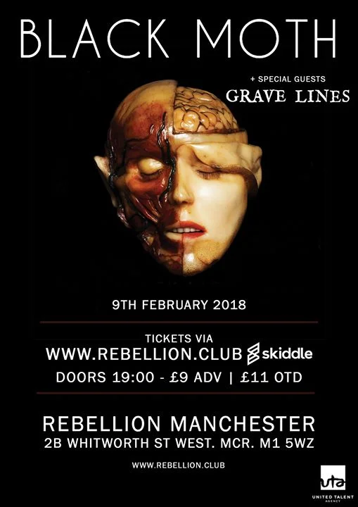 Black Moth + Grave Lines at Rebellion in Manchester on February 9th 2018.