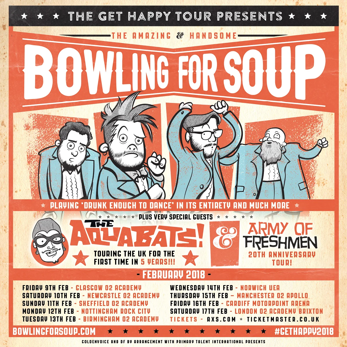 Bowling For Soup UK Tour Dates 2018.
