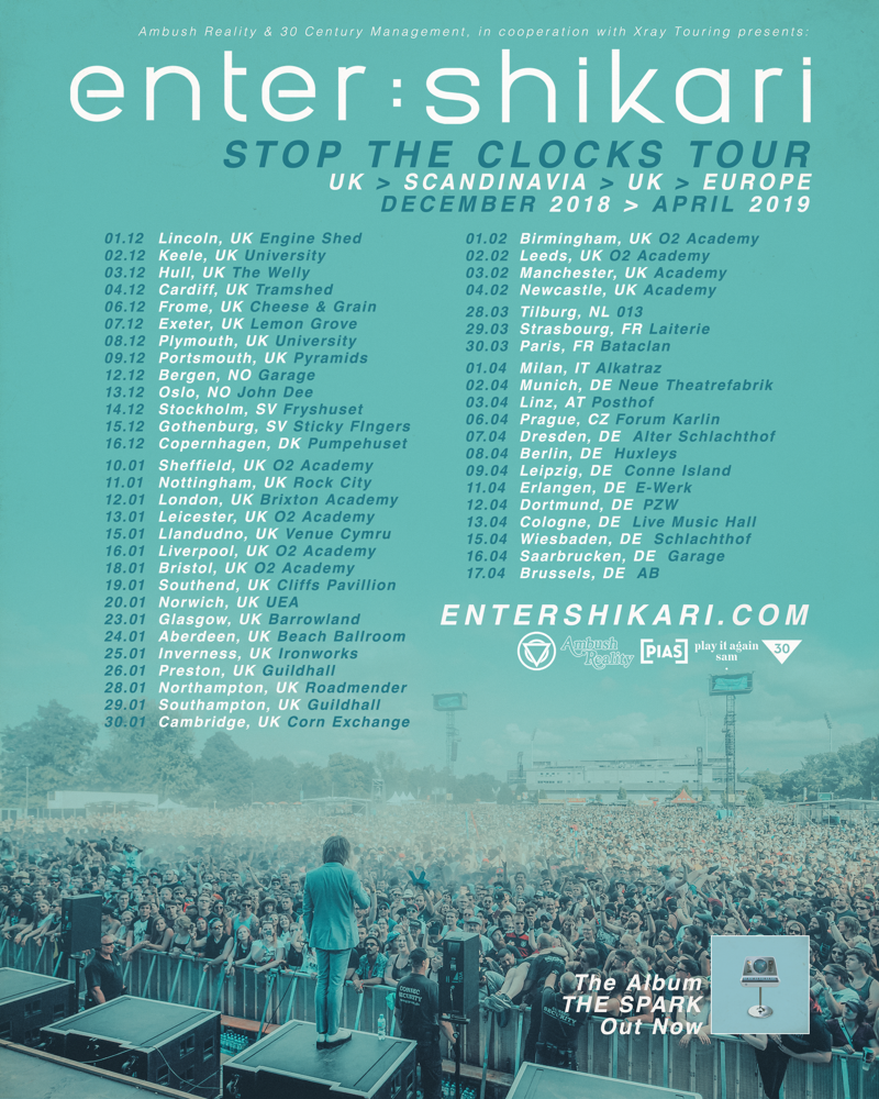 Enter Shikari + Black Peaks Tour Dates 2019 Poster