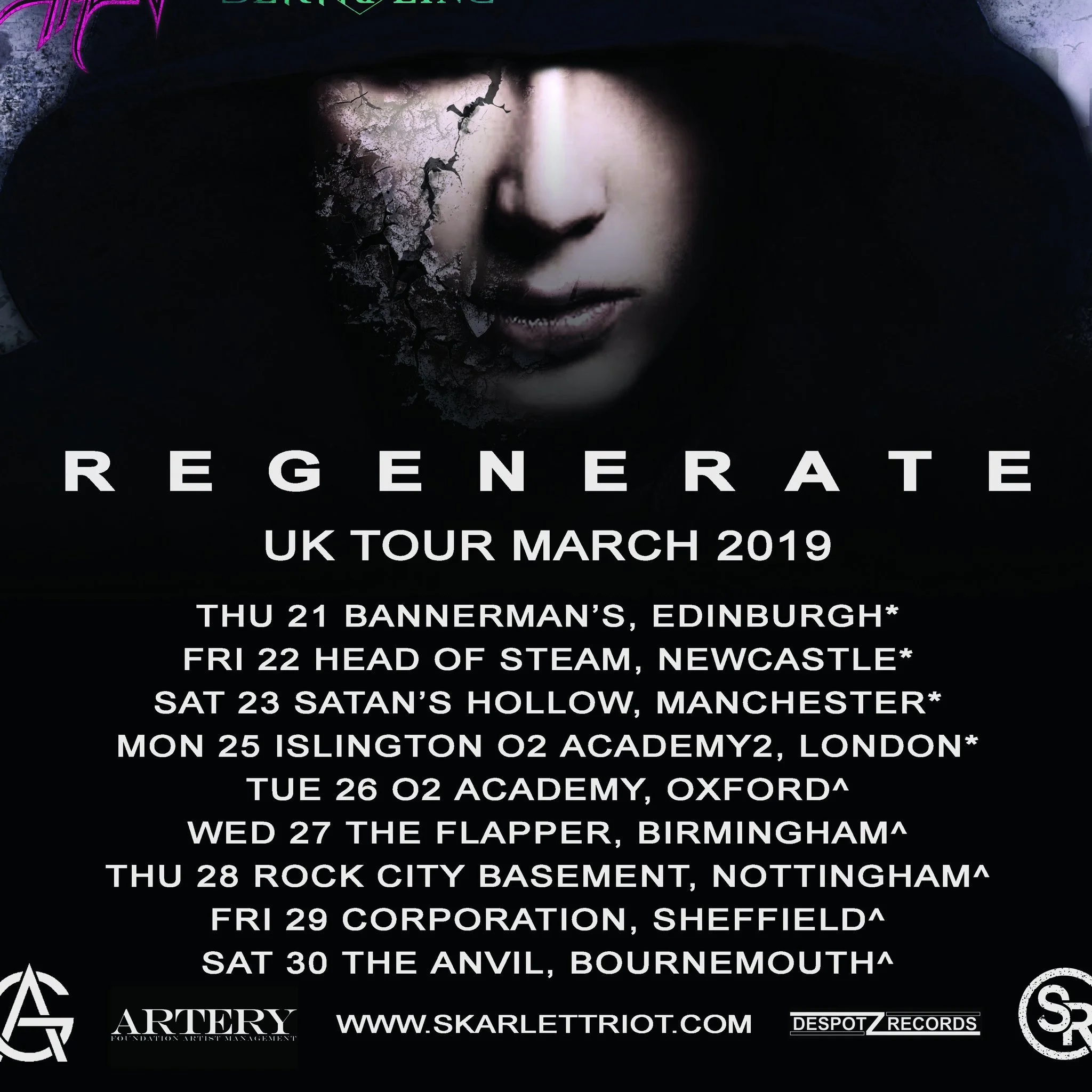 Skarlett Riot 2019 Tour dates 2019