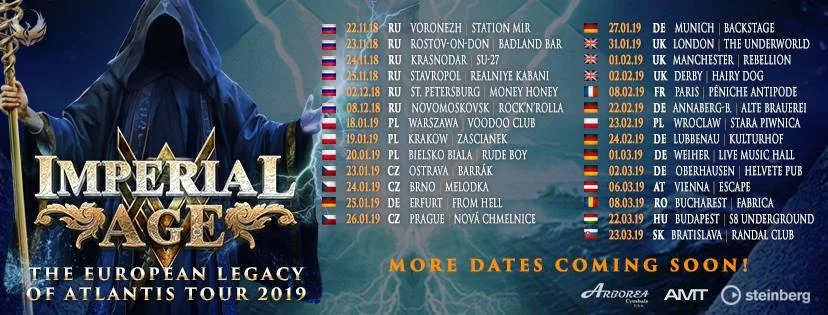 Imperial Age 2019 Tour Dates