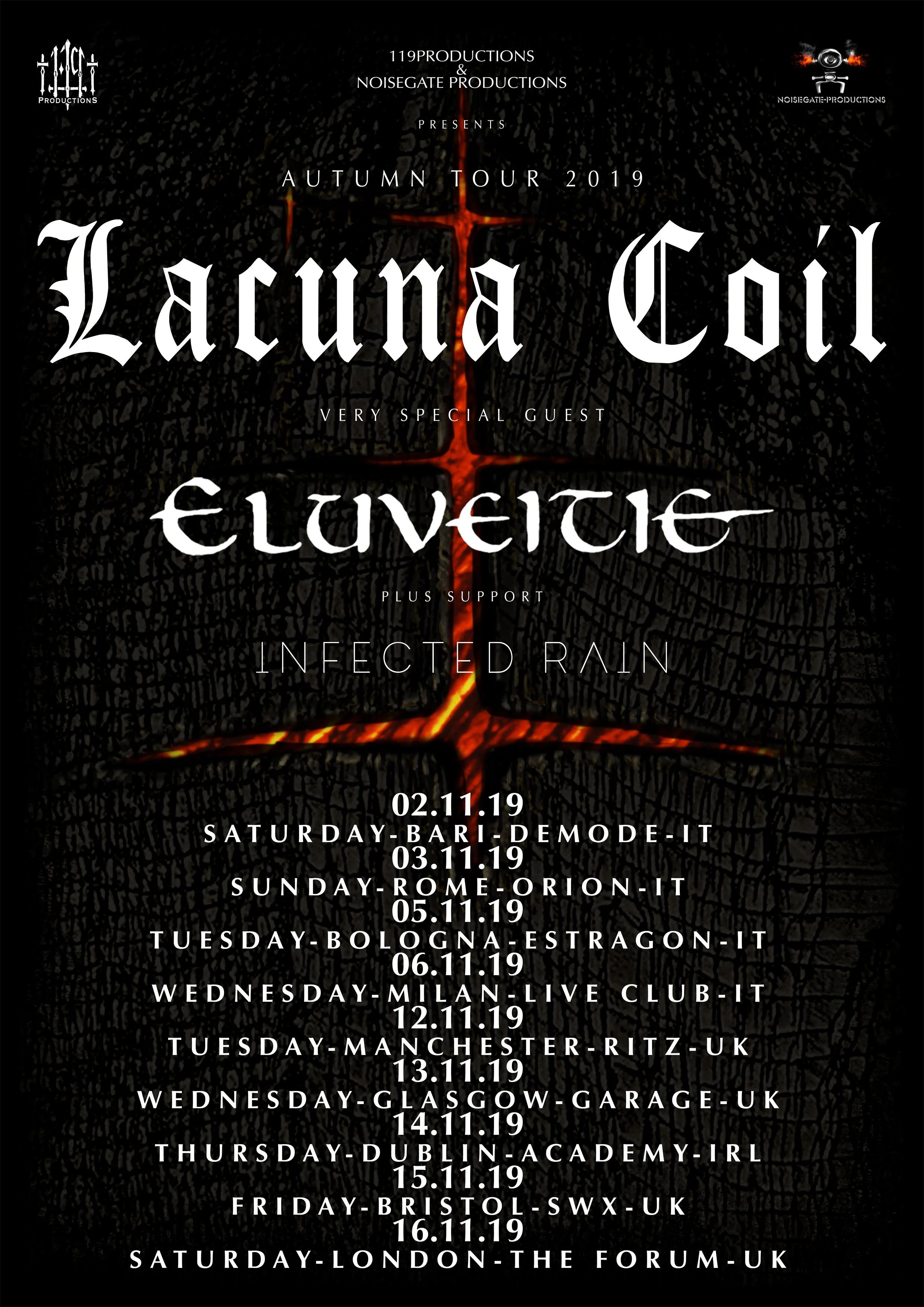 Lacuna Coil 2019 Tour Dates