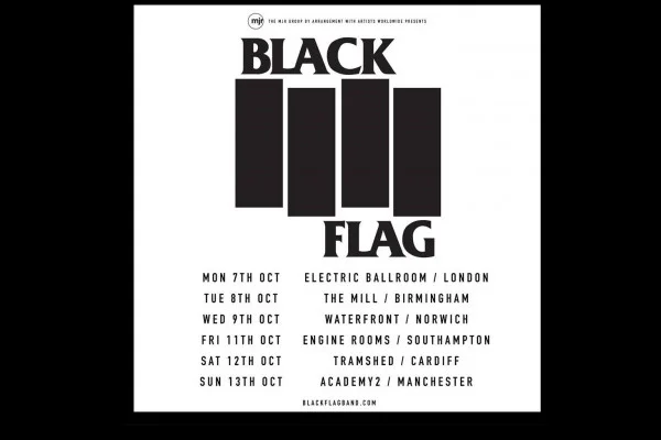 Black Flag UK Tour Dates 2019