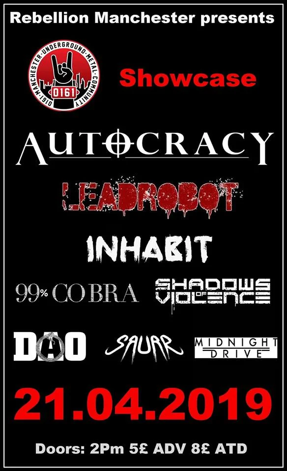 0161 Poster Manchester Underground Metal Community