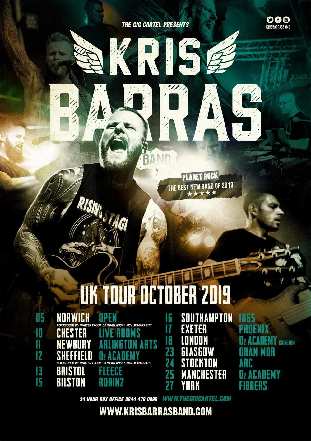 Kris Barras Band Tour Dates UK 2019