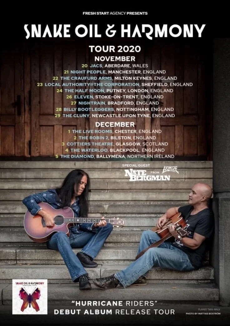 Snake Oil &amp; Harmony 2020 Rescheduled Tour Dates