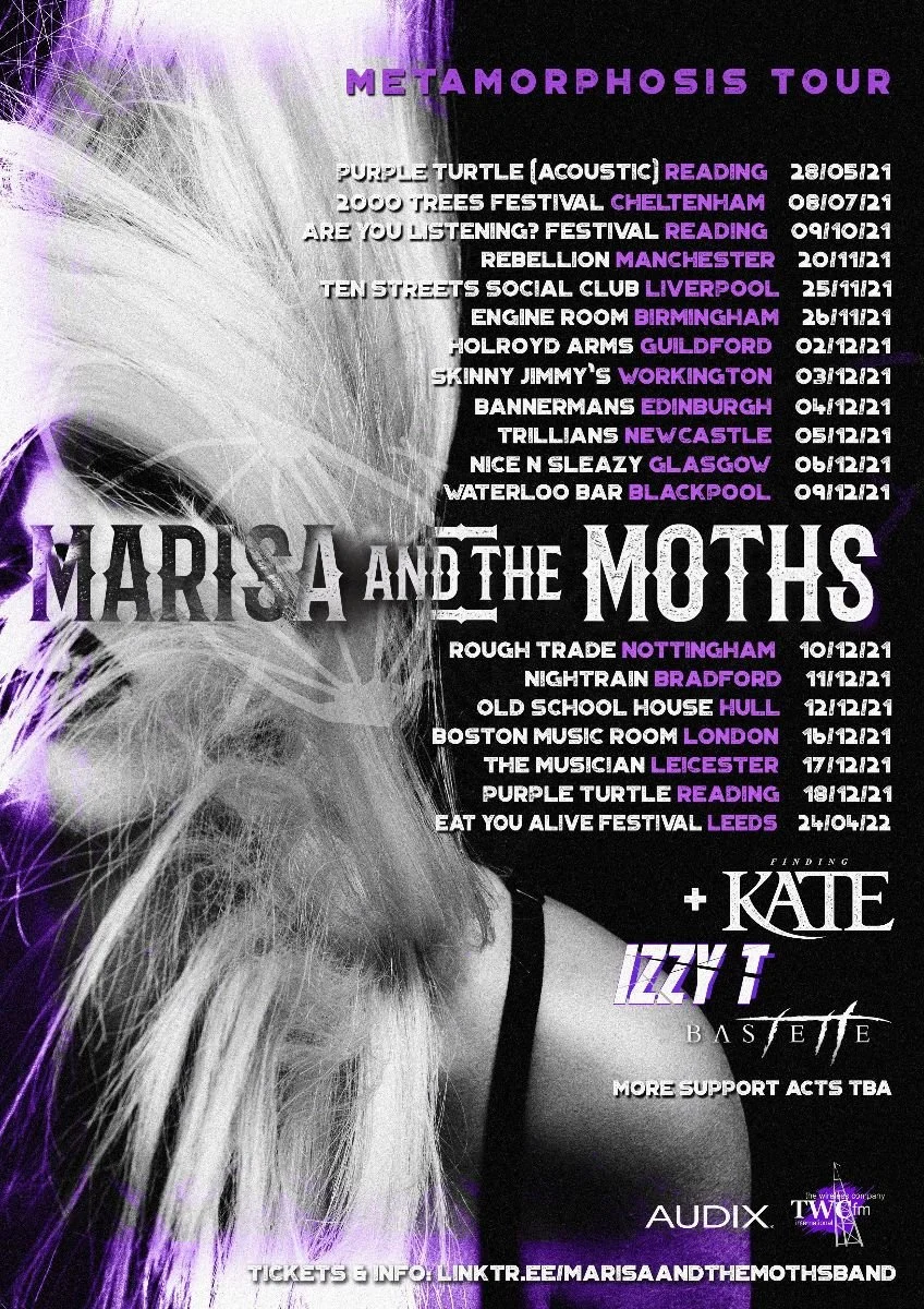 Marisa And The Moths "Metamorphosis Tour" Dates 2021