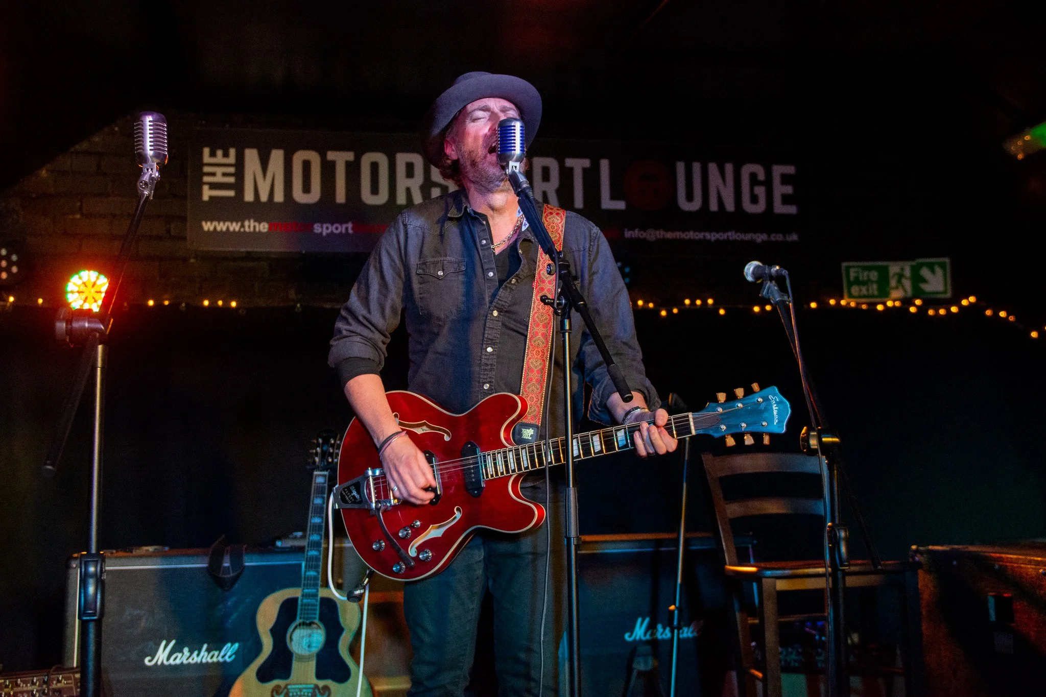 Jason Hunt at the Motorsport Lounge in Llandudno on December 2nd 2022