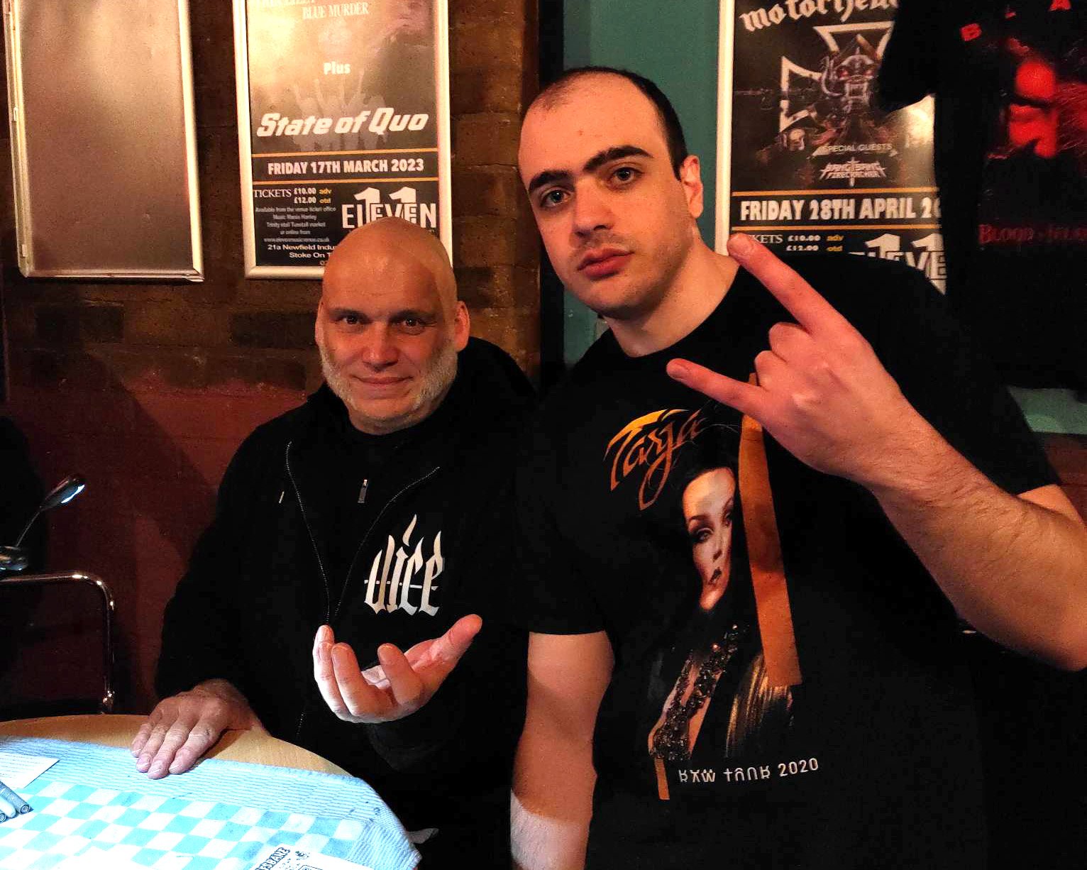  Our Pedro free Meet and Greet with Blaze Bayley in Stoke on March 19th 2023 