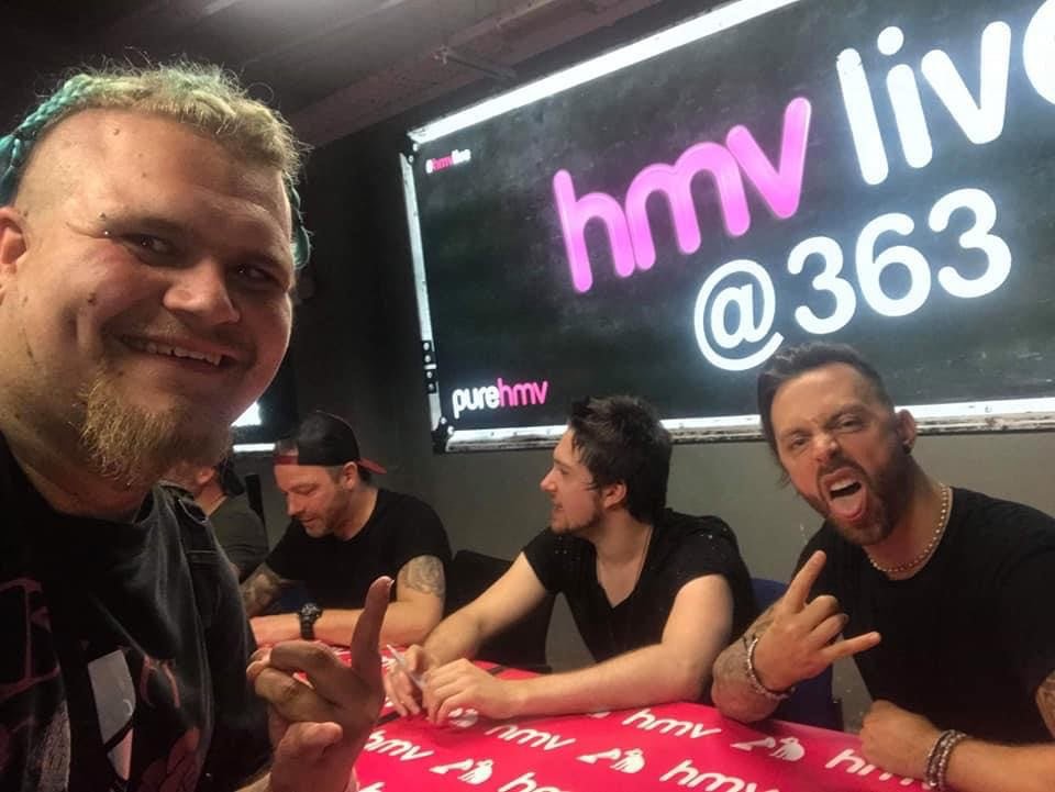  In store signing session doesn’t cost anything. Bullert For My Valentine at HMV Liverpool. 