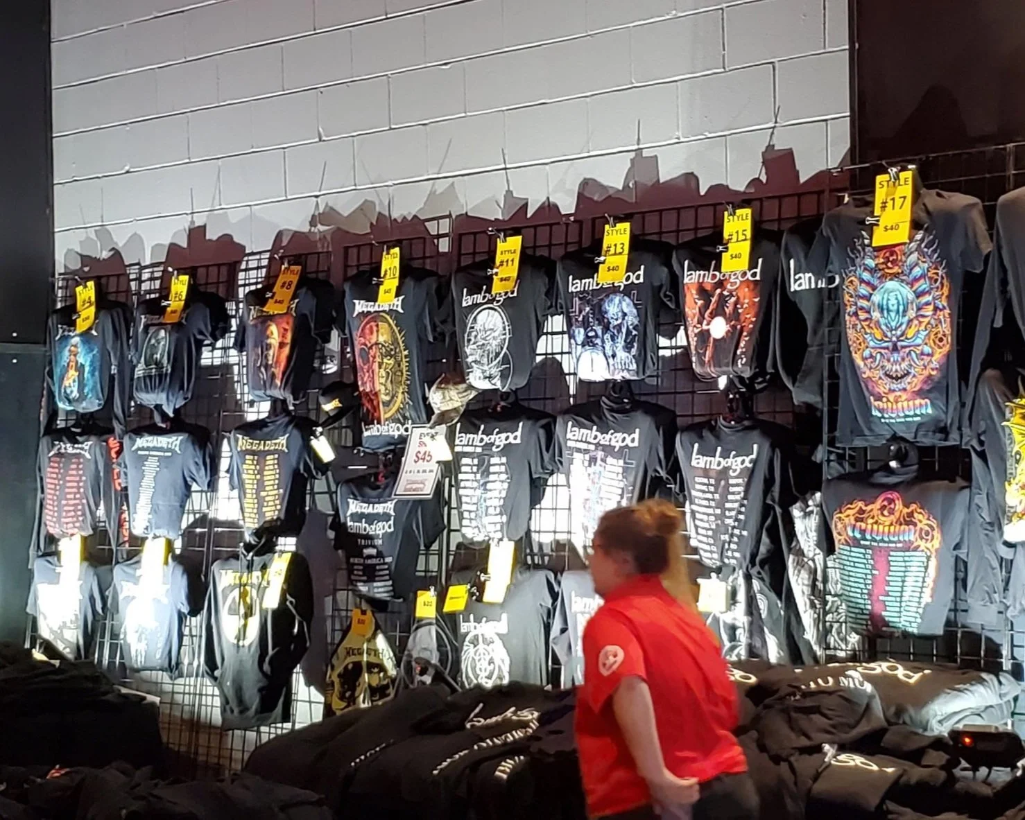 Black Tshirts Merch Stall