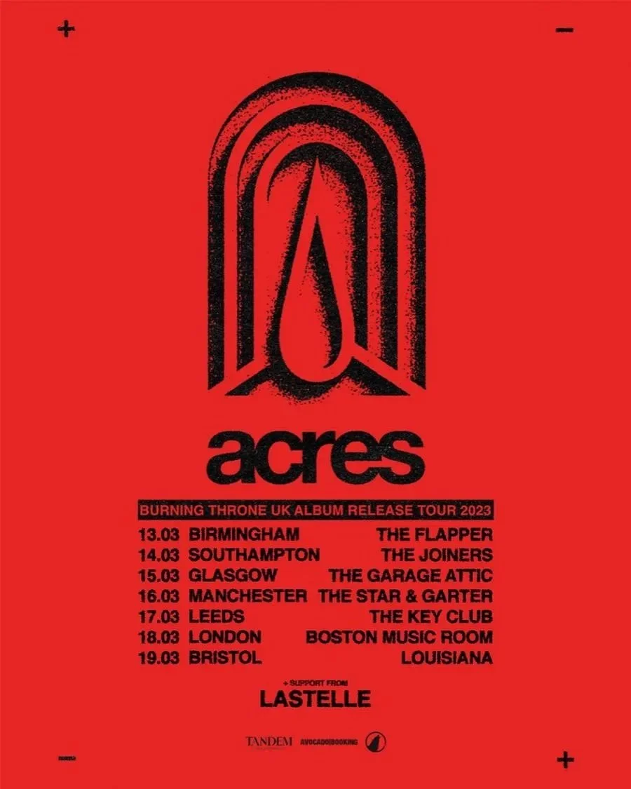 Acres 2023 Tour Dates UK