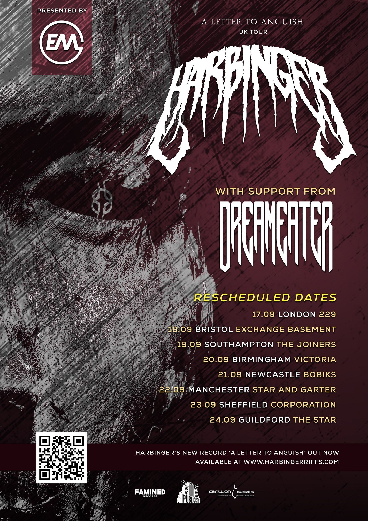 Harbinger 2022 UK Tour Dates