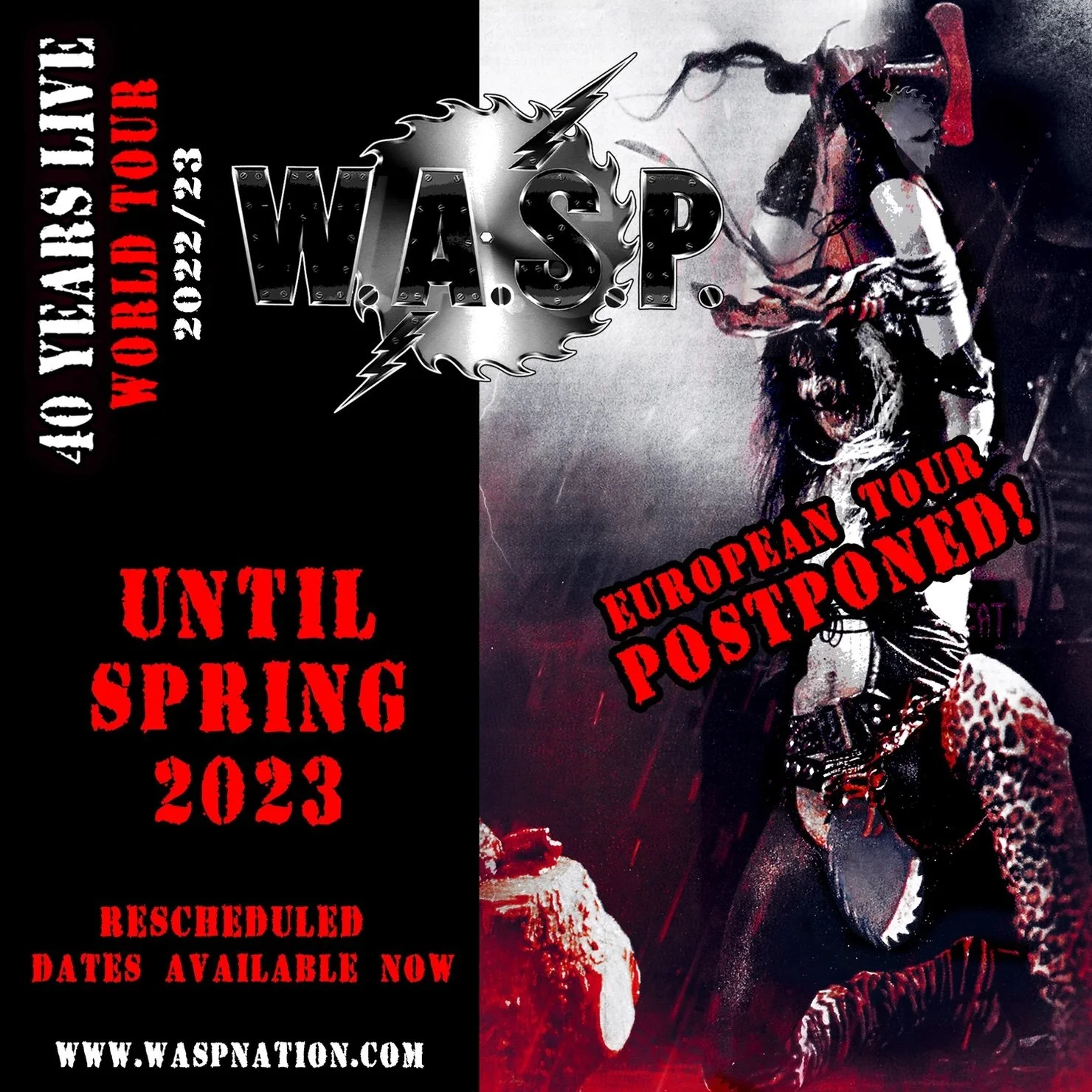 W.A.S.P. 2023 Tour Dates