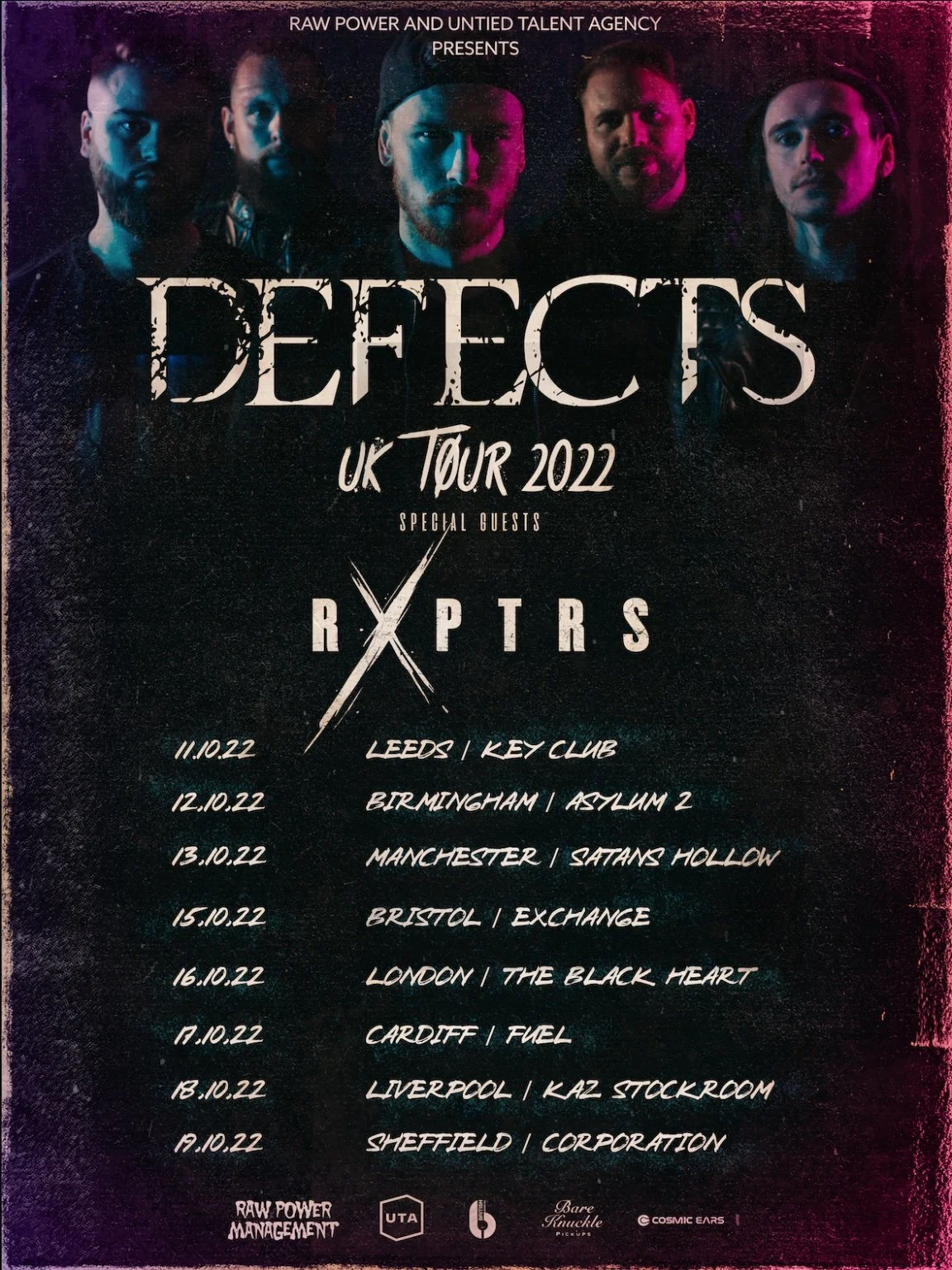 Defects 2022 UK Tour Dates