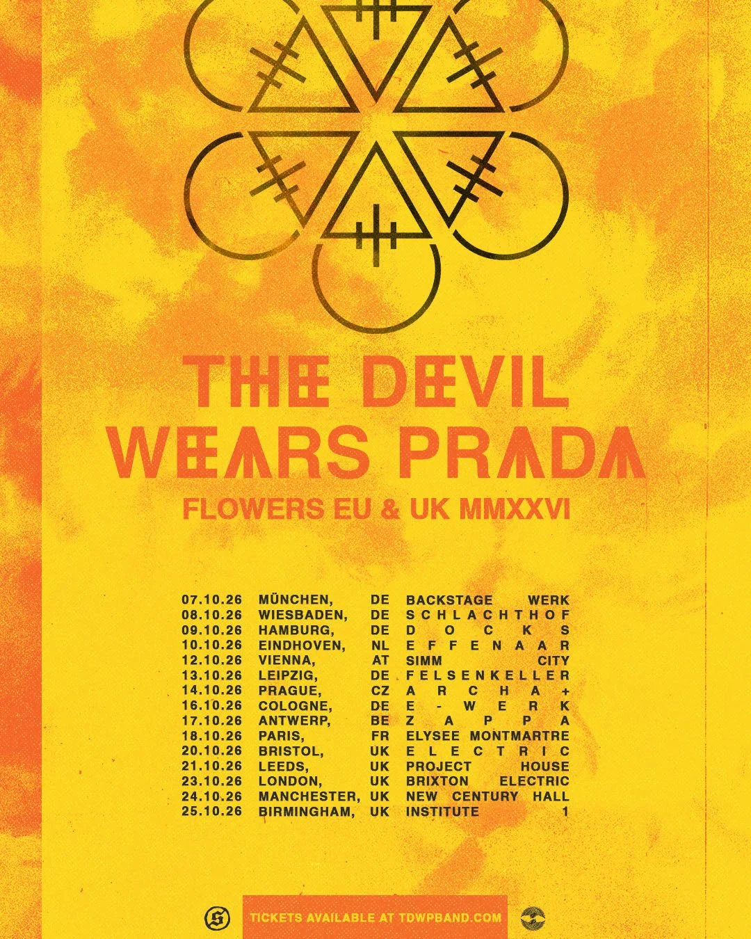 The Devil Wears Prada UK EU Tour Dates 2026