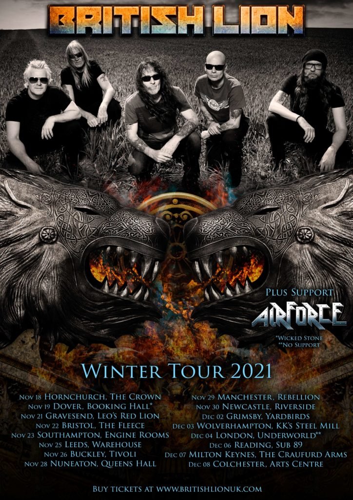 British Lion 2021 Winter Tour Dates