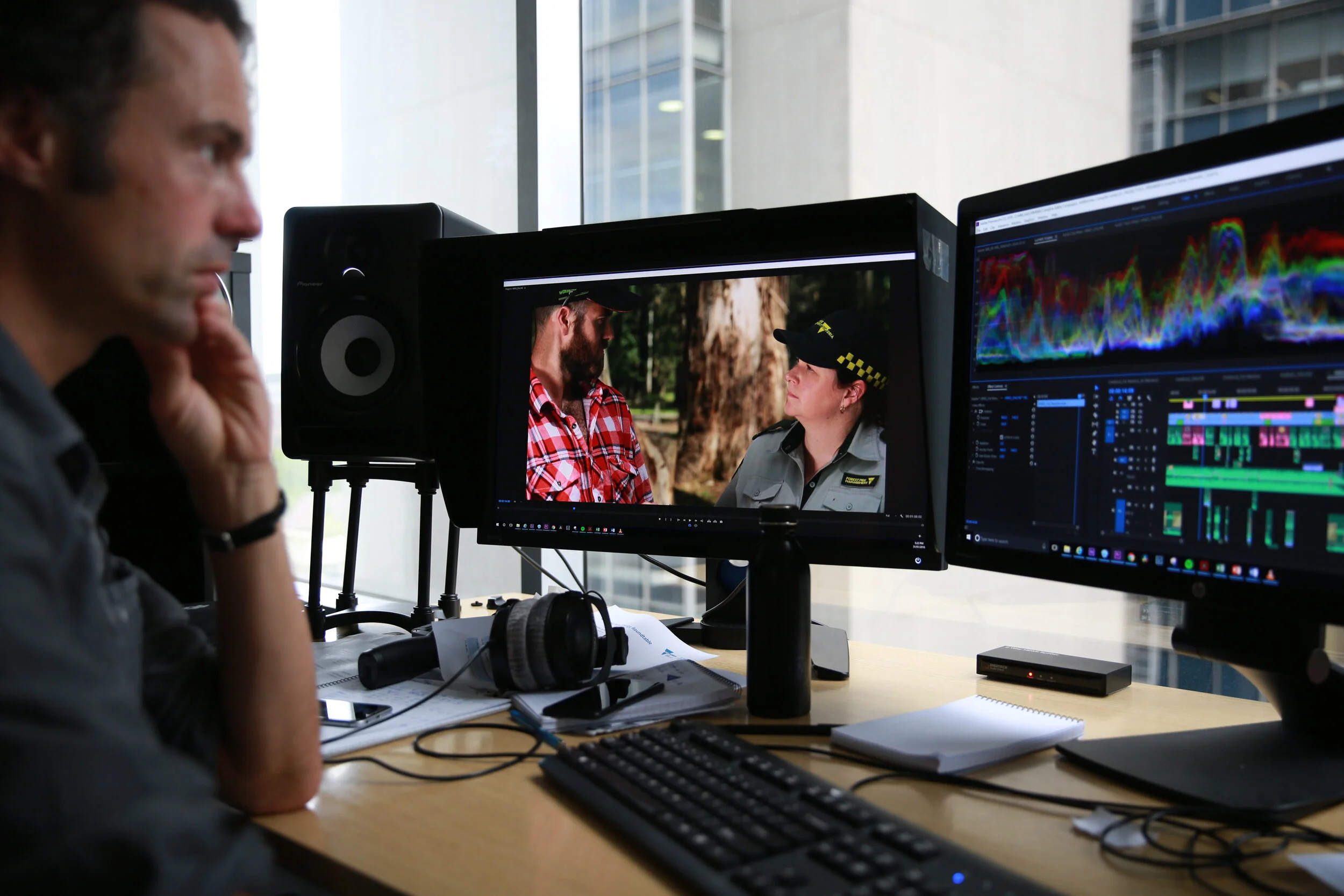 Behind the scenes - Edit suite