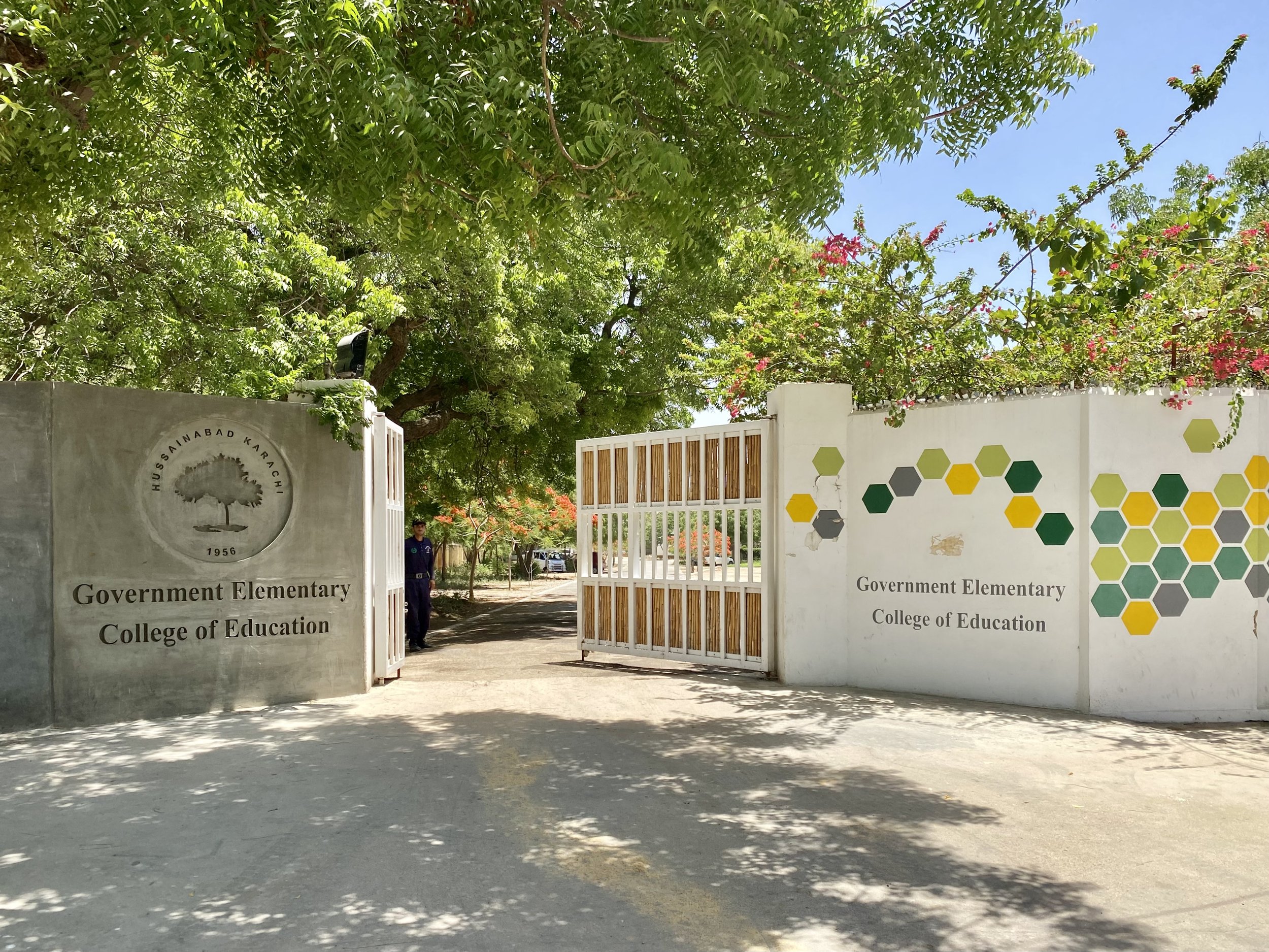 Main gate to the campus