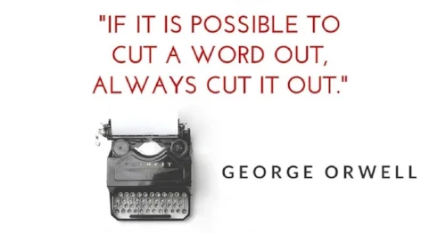 Cut words and write concisely