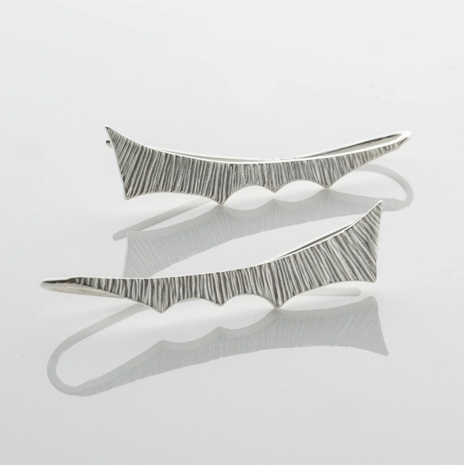 Martina Hamilton Seashore Long Drop Sterling Silver Earrings