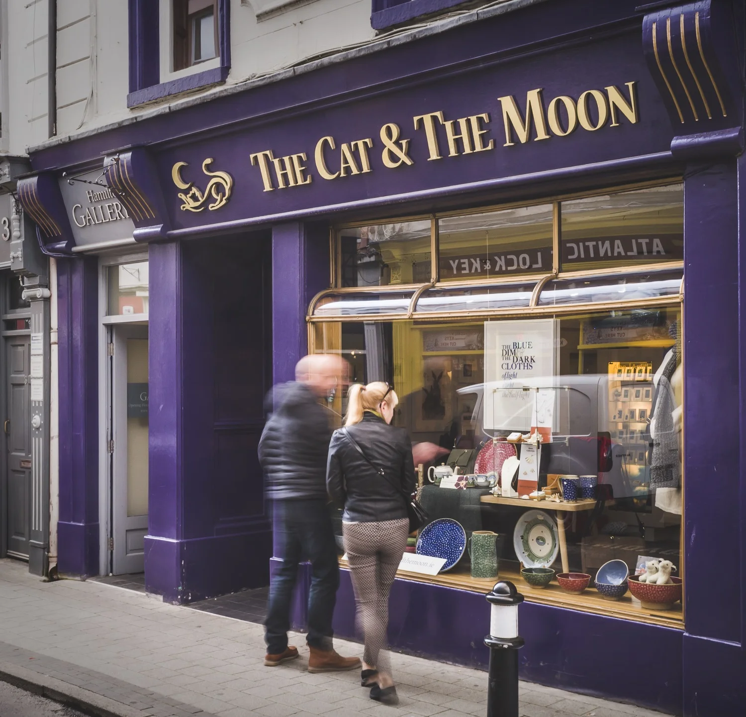 Martina's shop The Cat and the Moon . 4 Castle Street Sligo.