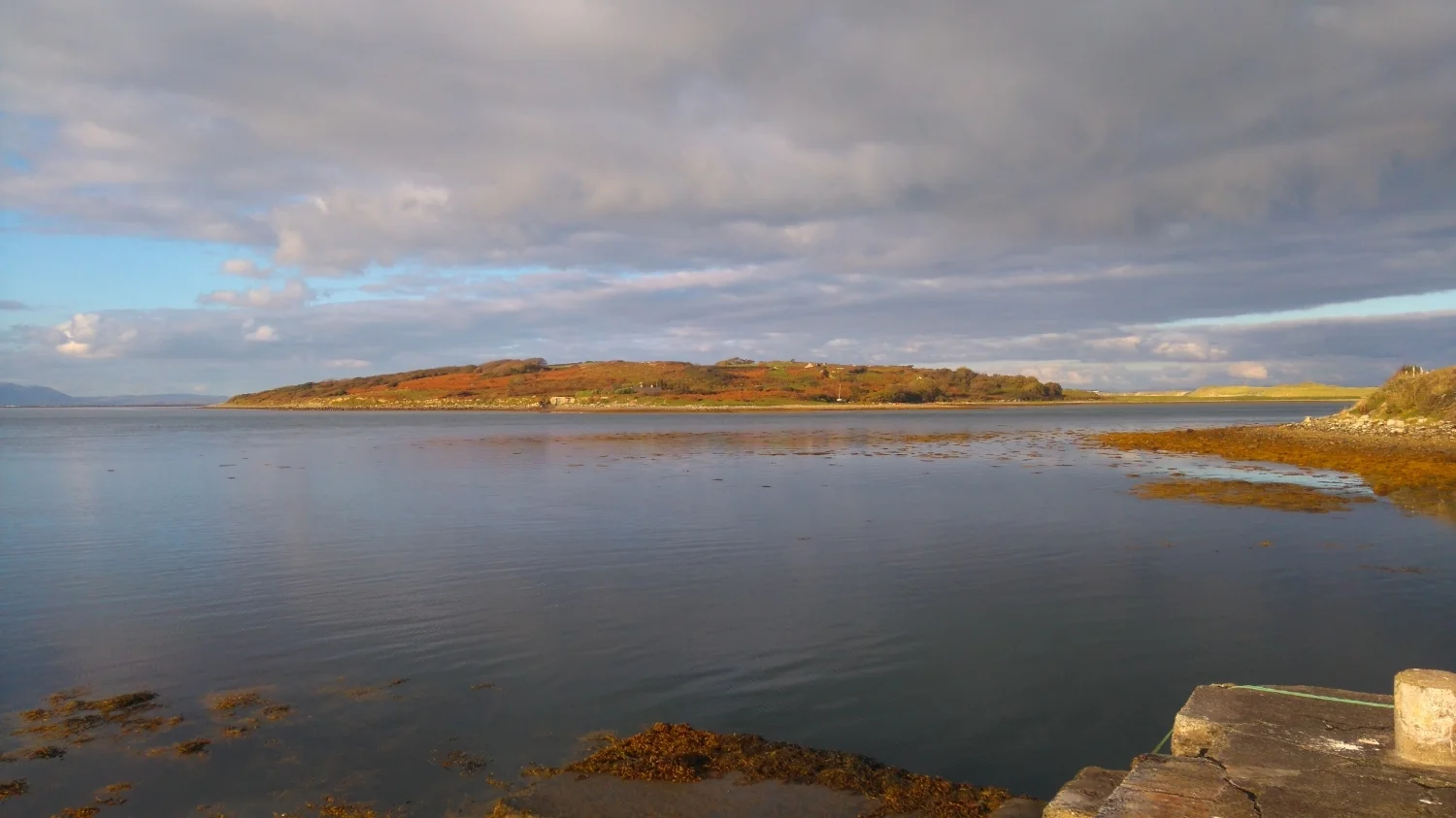 Dernish Island from the mainland at Milk Harbour County Sligo. 