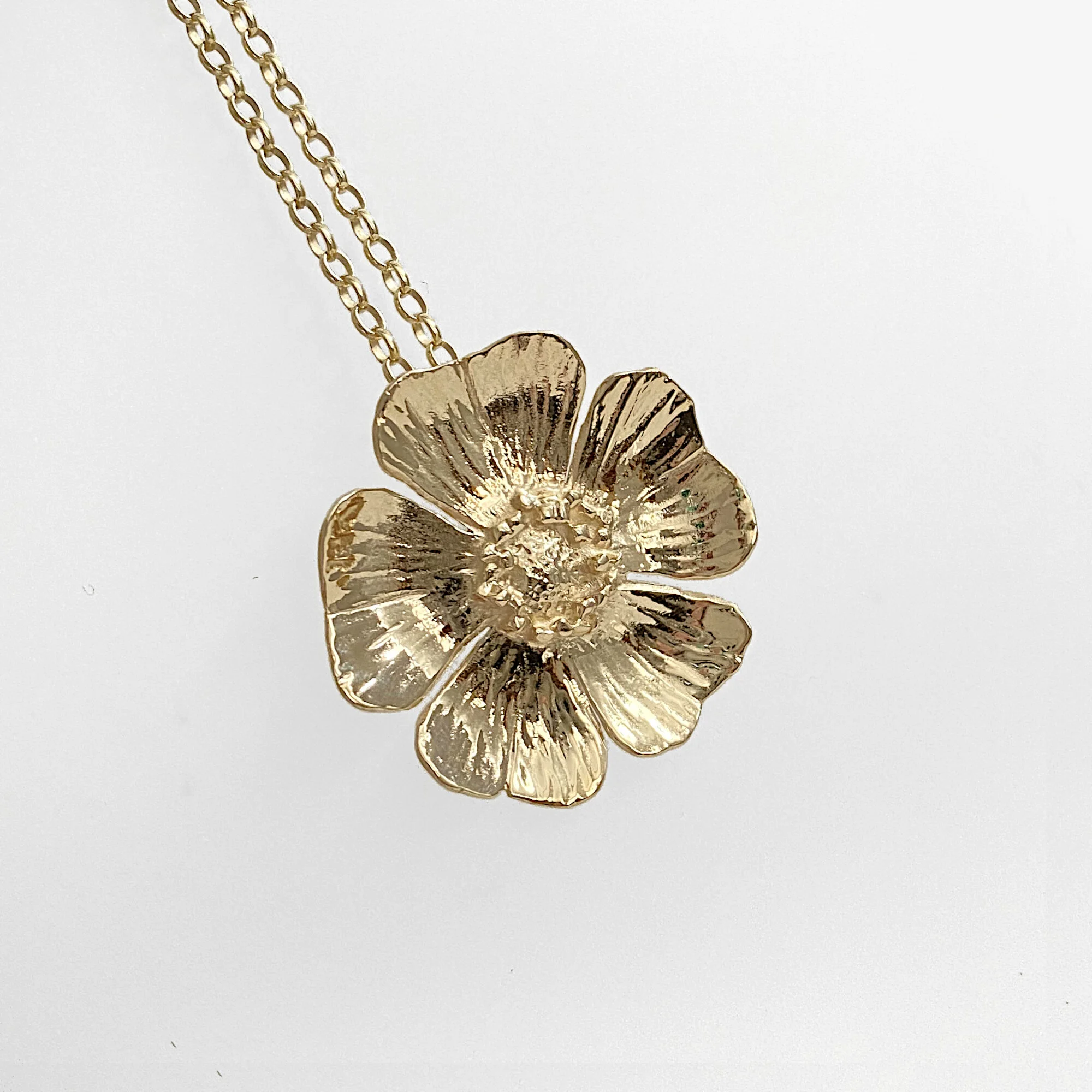 Wild Irish Rose Pendant | Hallmarked 9 