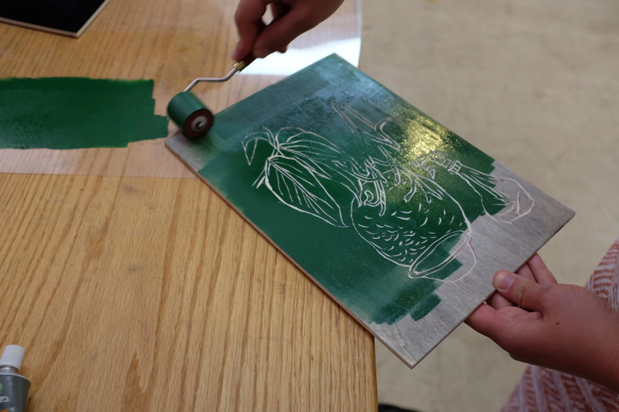 Woodcut workshop X HeiMi