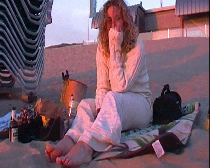 At ease at the beach