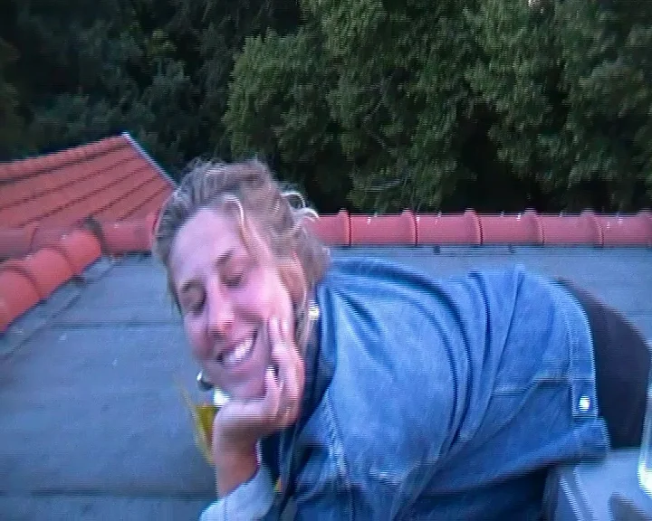 Casual hanging on top of a roof. I love rooftops