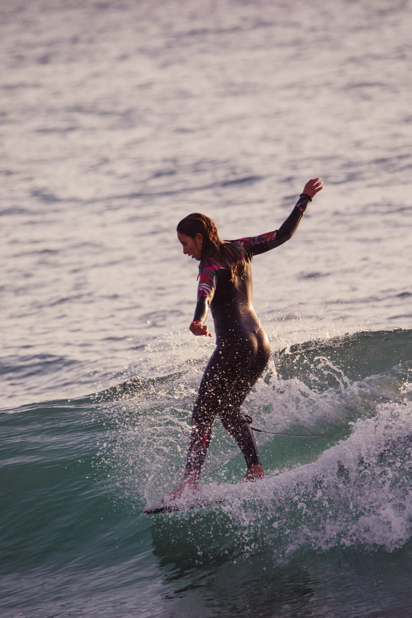 Meryem surfing in Morocco 