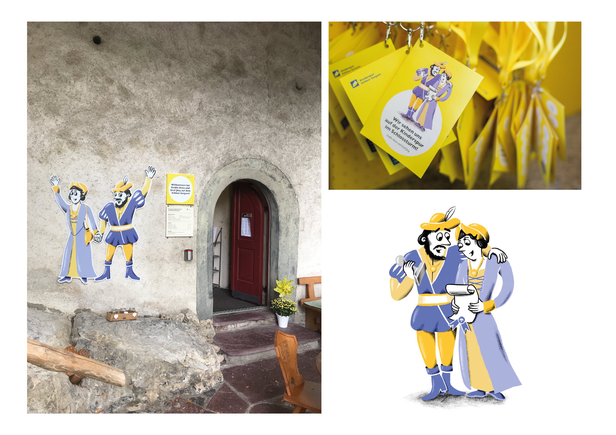 moreno-morger-illustration-grafik-kinderspur-sargans-stempel-schloss-eingang.png