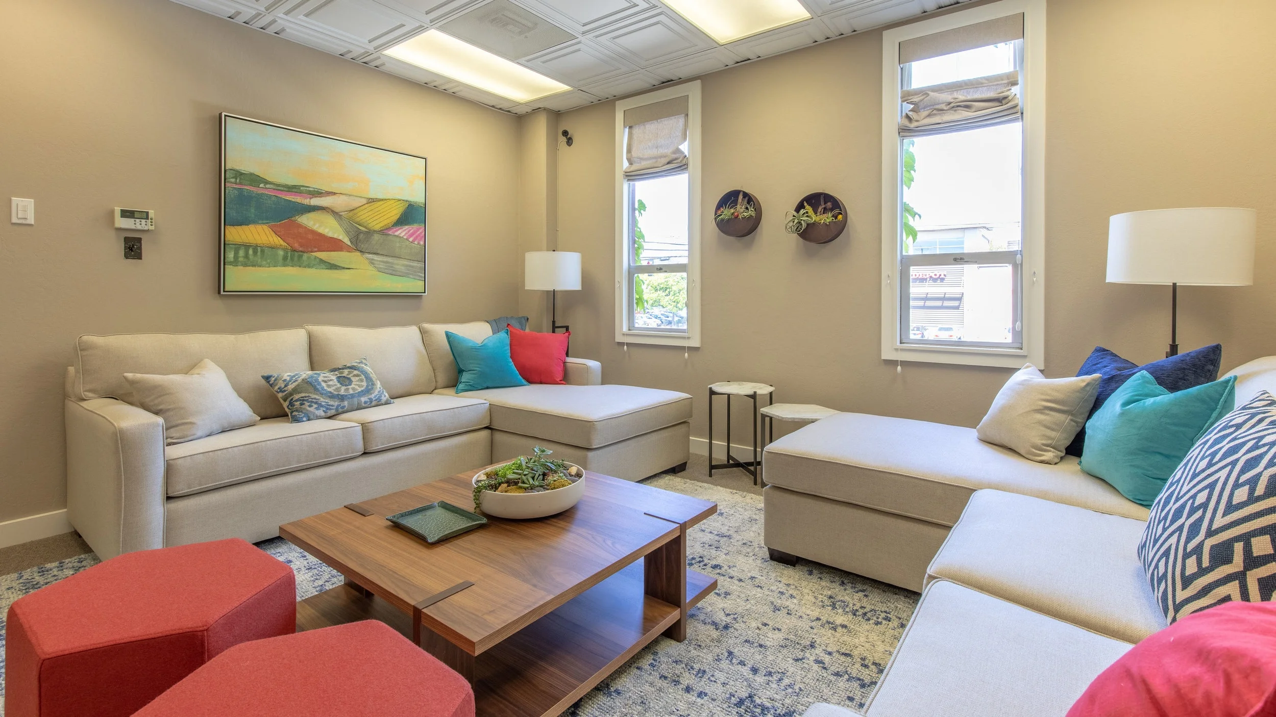 Comfortable lounge area
