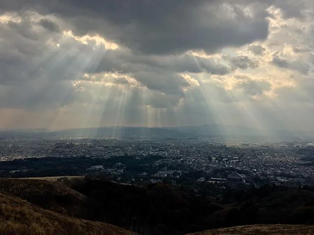 Amazing views over Nara this week, highlighting the incredible Todai-ji complex! Taken from the Eastern hills surrounding the city. 
#japan #nara #tookagestowalkupthathill #iphone #travel #travelphotography #photo #adventure #shotoniphone #photoofthe