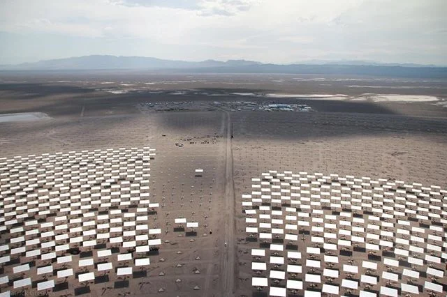 Filming the construction of the Crescent Dunes Solar Energy Project in the middle of the Nevada desert! Here we are taking a picture from the top of the receiver tower which stands over 200meters tall and can be seen from Space! When this picture was