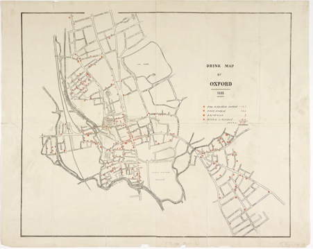 The Drinks Map of Oxford