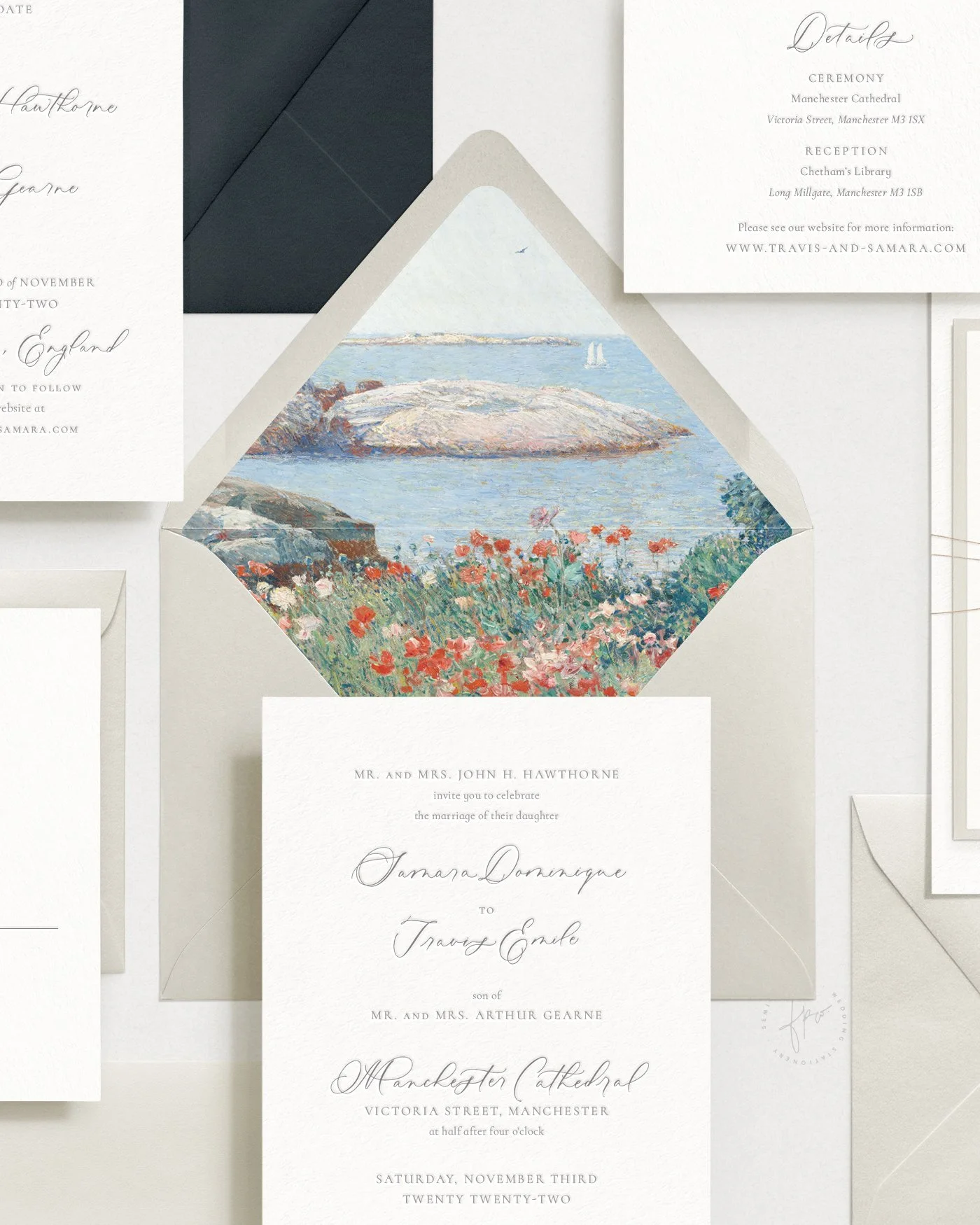 Isle of Shoals with Poppies