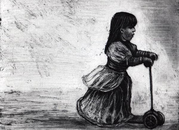 Travelling Princess, Etching