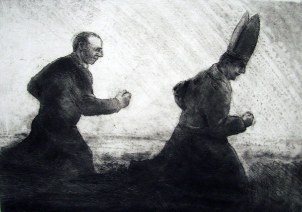 Chasing the Bishop, Etching