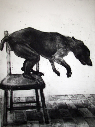 Black Dog, Etching