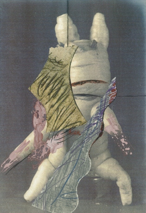 Bone Up, B 10 x 8in. Collage