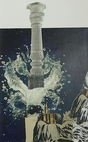 Sea 17 x 11in. Collage