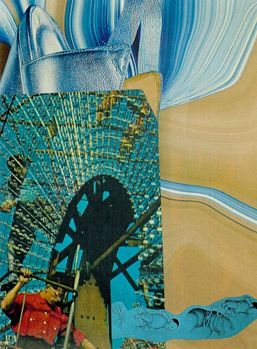 A Ledge 17 x 11in. Collage