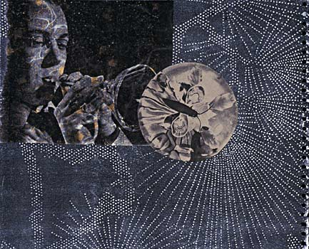 Fingerprint, 3 10 x 13 in. Collage 2000