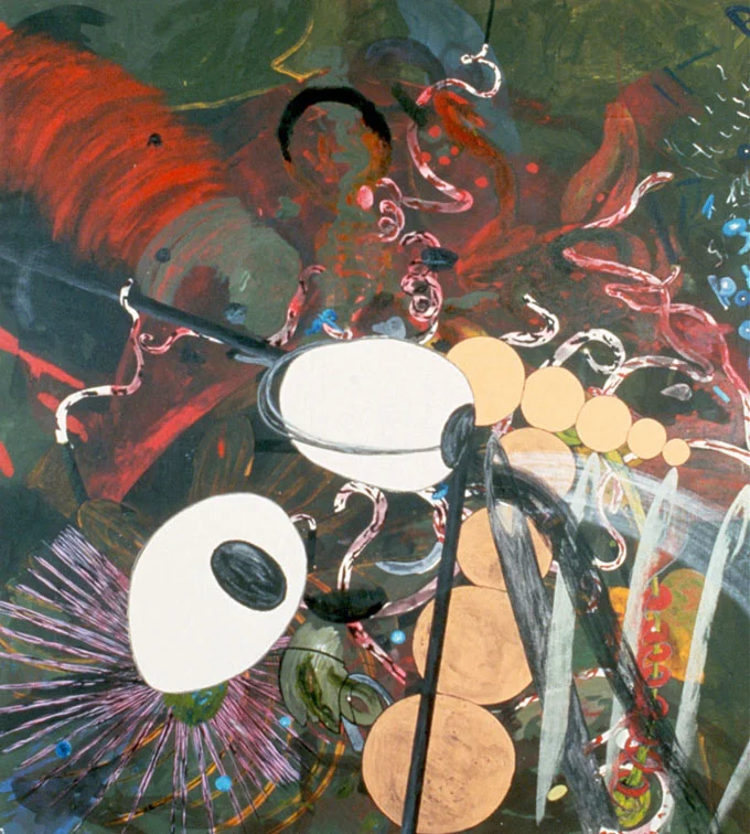 Telescope 85 x 78 inches acrylic on canvas